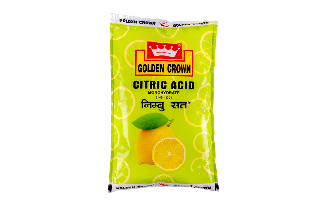 Golden Crown Citric Acid Monohydrate Regular Crystal   Pack  500 grams